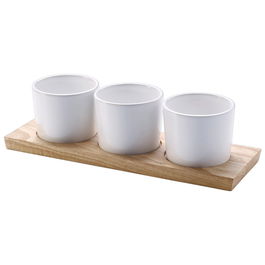 Continenta Tabla 29X9 con 3 Bolsillos, Altura 1.5 cm, Madera del Árbol de la Goma